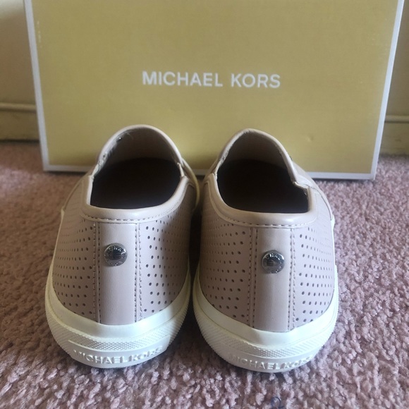 Michael Kors Lasered Leather Slip Ons - Picture 2 of 4